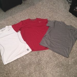 ❗️3️⃣ Nike T-Shirts 2 Dri-Fit & 1 Pro Combat